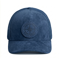 Gorra Trucker de Alta Calidad, Estilo Vintage, Personalizada de Fábrica, de 5 Paneles, con Logotipo Bordado en 3D, 100% Algodón, Gamuza y Malla, Deportiva, Formal y a la Moda