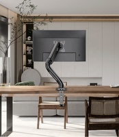 Support d'écran double KLC-DS90-2 pour bureau, support d'écran double pour ordinateur, support mural pour écran LCD, support d'écran PC