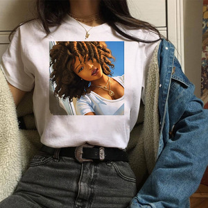 T-Shirt <span class=keywords><strong>femme</strong></span> noir, Vintage et humoristique, avec image de no Friends, vente en gros, Harajuku - Product Image 5