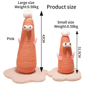 Tempat Panjat Kucing Lucu Bentuk Ayam, Tiang Garukan Kucing dari Sisal, Papan Garukan Kucing - Product Image 6
