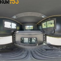 Huntoo - Carpa de Viaje Plegable Tipo Pop-Up, Remolque para Acampar, Cubierta Rígida para Camioneta, Cubierta de Aluminio para la Plataforma de una Camioneta F150