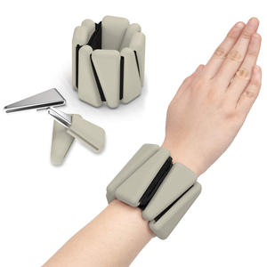 En stock, vente en gros : <span class=keywords><strong>Poids</strong></span> de poignet triangulaires à velcro de couleur unie, bracelets lestés détachables pour l'entraînement de force et le fitness - Product Image 5