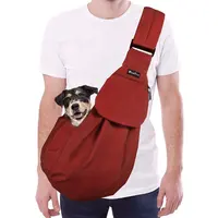 निविड़ अंधकार समायोज्य पालतू वाहक गोफन कंधे बैग यात्रा ढोना बैग के लिए छोटे कुत्ते बिल्ली
