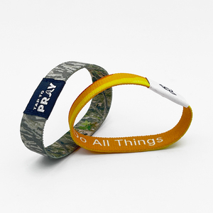 Đàn hồi có thể điều chỉnh RFID nhân viên thời gian tham dự dây đeo cổ tay NFC chip thông minh RFID lễ hội dây đeo cổ tay mềm dệt tùy chỉnh - Product Image 2