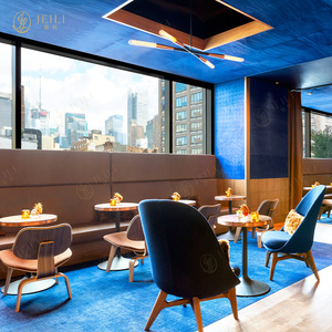 Quán Cà Phê hiện đại Thiết kế nội thất nhà hàng vòng tròn gian hàng sofa bảng và ghế tùy chỉnh thương mại đồ nội thất cho khách sạn dự án - Product Image 2