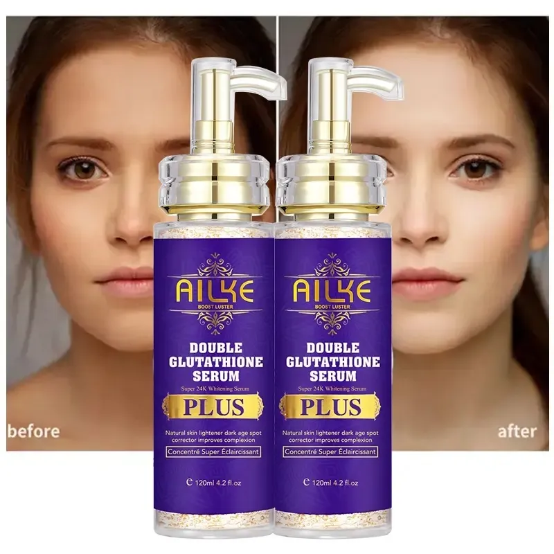 Private Label 24K oro Multi effetto riparazione viso 4 In 1 cura della pelle idratante schiarente Anti invecchiamento siero sbiancante