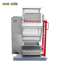 Grande rôtissoire de poulet rotative au charbon de bois et au gaz pour barbecue extérieur commercial professionnel