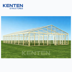 KENTEN chapiteau transparent semi-permanent Carpas 10 X30 30x30 40x60 cadre <span class=keywords><strong>en</strong></span> aluminium doré auvent de fête tentes transparentes à louer - Product Image 2