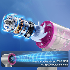 Vente en gros Chine : Ventilateur portable haute vitesse GS1 avec écran LCD, mini USB 4000 mAh - Product Image 4