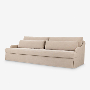 Divano Moderno Minimalista a Tre Posti con Imbottitura Morbida per Soggiorno, Personalizzabile - Product Image 2