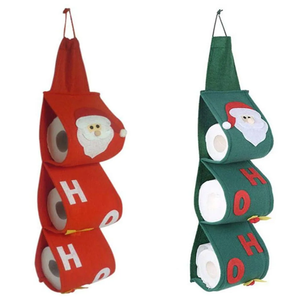 3 Couches Père <span class=keywords><strong>Noël</strong></span> Motif Salle <span class=keywords><strong>de</strong></span> Bain Organisateur Décoration <span class=keywords><strong>de</strong></span> <span class=keywords><strong>Noël</strong></span> <span class=keywords><strong>Rouleau</strong></span> <span class=keywords><strong>de</strong></span> <span class=keywords><strong>Papier</strong></span> <span class=keywords><strong>Toilette</strong></span> Couvre Serviette Sac <span class=keywords><strong>de</strong></span> Rangement Décorations <span class=keywords><strong>de</strong></span> Fête - Product Image 1