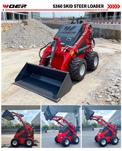 Woer gratis pengiriman merek baru CE/EPA bersertifikasi kecil Mini Skid Steer <span class=keywords><strong>Loader</strong></span> roda bensin Diesel harga - Product Image 6