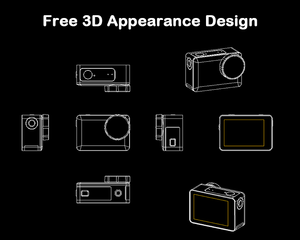 Tùy Chỉnh 4K 60fps Độ Phân Giải Video 160 Kép Tầm Nhìn Ban Đêm Điều Khiển Từ Xa Hành Động Máy Ảnh Màn Hình Cảm Ứng Digitech Đi Pro Video Mô-đun - Product Image 6