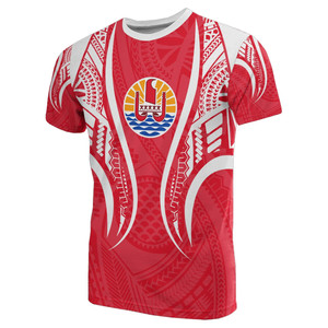 T-shirts pour hommes de <span class=keywords><strong>Polynésie</strong></span> française à faible MOQ, vente chaude, motif tribal personnalisé, style vintage tahitien, fabricant chinois - Product Image 3