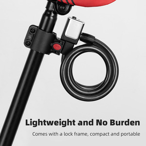 Yueli Cable Lock Key Lock 120cm Black Bike Security Cable With Keys For Mountain Electric Bicycle <b>Cycling</b> Equipment - Product Image 3