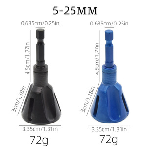Herramienta de desbarbado y biselado ZHCY de cromo 40, acabado brillante manual, para recortar bordes redondos externos de tornillos y varillas - Product Image 2