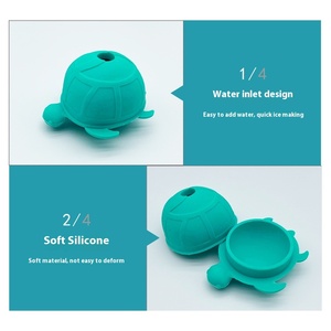 Moule de hockey sur glace en silicone en forme de tortue, toutes sortes de sorbetière de bricolage en forme de <span class=keywords><strong>Carter</strong></span>, outils de crème glacée faits maison - Product Image 2
