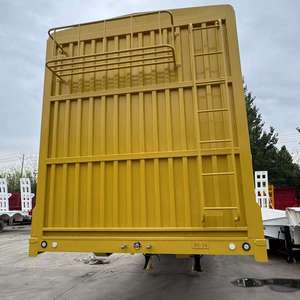 Fabricante Chino de Semirremolques de Plataforma Alta de 13 Metros, Semirremolque de Plataforma para Transporte de Carga de 40-80 Toneladas en Venta - Product Image 1