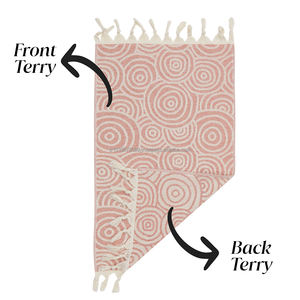 Juego de 4 toallas pequeñas de cocina de mano de rizo turco, Peshkir, Pestemal Farmhouse toallas de mano decorativas nuevo estilo rústico de secado rápido - Product Image 1