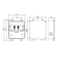 Boîte de jonction solaire antidéflagrante IP67, accessoires de panneau PV