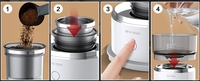 Mini cafetière électrique semi-automatique à filtre, écologique, avec boîtier en plastique, classe d'efficacité énergétique, pour café préparé à la main, nouveauté