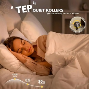 Cao Cấp Thân Thiện Với Môi Gỗ Mèo Tập Thể Dục Bánh Xe Thì Thầm Yên Tĩnh Trong Nhà Pet Tập Thể Dục Chạy Máy Chạy Bộ Thiết Bị Cho Căn Hộ Sống - Product Image 5