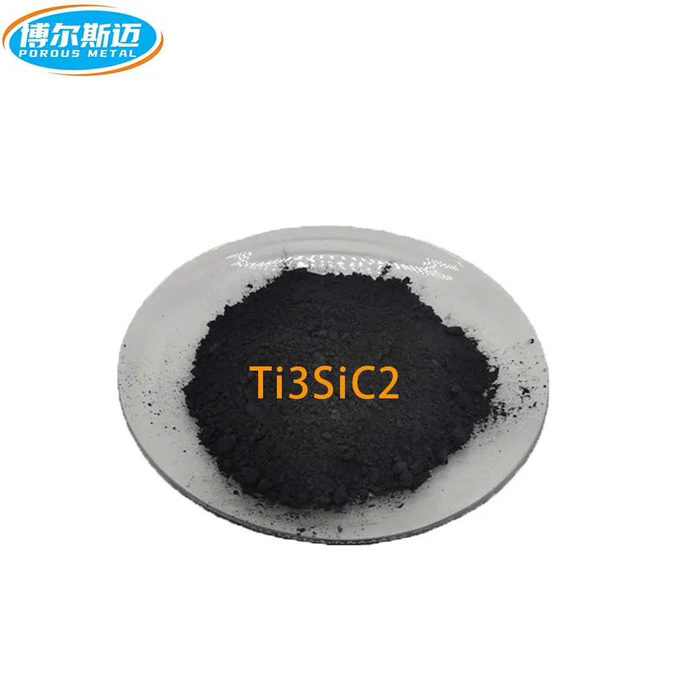 Titan Silicon Carbide Ti3SiC2 Titan Silicon Carbon Độ Tinh Khiết Cao Bột Gốm Tối Đa Pha Silicon Cacbua Titan