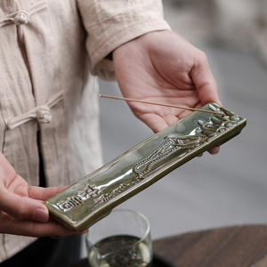 Usine directe chinois en céramique bâton brûleur thé cérémonie encens intérieur bois de santal support support bureau arôme Pot décor - Product Image 5