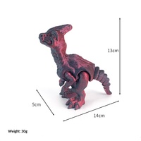 Figura de Acción de Dinosaurio Articulado Impreso en 3D Fierce Guanlong, Modelo de Animal Prehistórico Metálico de PLA de Seda, Juguete Personalizado al por Mayor