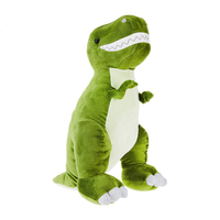 En gros 2025 Mini peluche dinosaure personnalisable vert et violet, oreiller en peluche douce avec rembourrage en coton PP