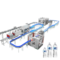 Ligne de remplissage d'eau pétillante entièrement automatique à écran tactile en acier inoxydable 304/316, haute capacité 1000-50000