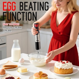 Mixeur plongeant électrique multifonction 4 en 1 DSP pour aliments pour bébés, presse-agrumes, hachoir à viande avec fouet et hachoir - Product Image 3