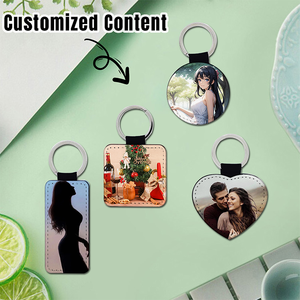 <b>Customized</b> Double-Sided PU Leather <b>Keychain</b> High-Definition Digital Design for Creative Promotion Travel Souvenir or Gift - Product Image 2