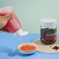 Set Botol Saus Plastik PET 38mm 230ml 68mm 360ml, Stoples Makanan Kosong dengan Tutup Flip Top untuk Kecap, Madu, Selai, Saus Salad
