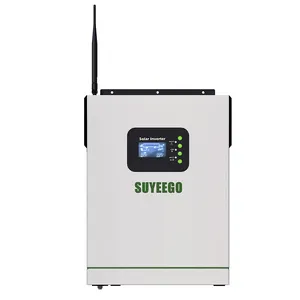 SUYEEGO 3.5KW 5.5KW 220VAC ऑफ ग्रिड सोलर इन्वर्टर 120A MPPT सोलर चार्ज कंट्रोलर बैटरी वाईफ़ाई मॉनिटर के बिना काम कर सकता है