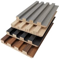 Grilles de plafond modernes en bois massif, flexibles, en noyer, fines, à rainures, panneaux en placage de bois massif en pin et en chêne