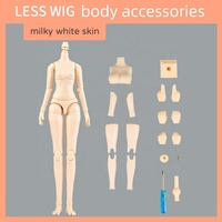 Corps de poupée en PVC de 20cm, figurine articulée sphérique mobile pour poupée BJD, jouets avec perruques, 1/6, 1/8