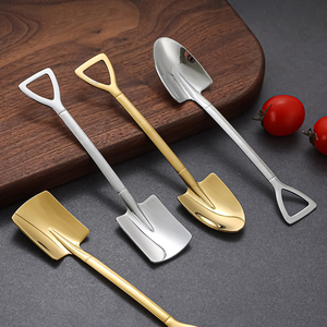 Bộ thìa nhỏ bằng thép không gỉ 304 mạ titan hình xẻng bán buôn - Product Image 2
