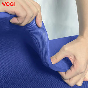 Tapis de yoga Woqi 6 mm d'épaisseur, bleu royal, en TPE, antidérapant, pour la gym, les exercices et la maison - Product Image 4
