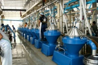 Séparateur centrifuge à disques en caoutchouc latex, machine automatique de séparation continue de l'eau du latex, qualité alimentaire 304/316L, 500L/H