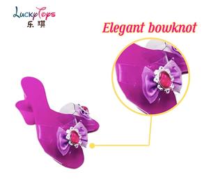 फैक्टरी थोक मूल्य सिमुलेशन राजकुमारी उच्च हीहील्स प्लास्टिक प्ले रोल गेम बच्चों के लिए क्रिस्टल जूते खिलौने - Product Image 4