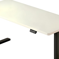 Bureau de travail électrique réglable en hauteur, poste de travail assis-debout, table moderne en bois pour espace de travail commercial