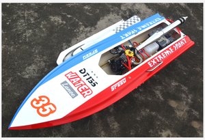 Barco <span class=keywords><strong>RC</strong></span> con Motor de Gasolina de 30CC, Calcomanías Decorativas, Barco <span class=keywords><strong>RC</strong></span> Eléctrico Modelo Big Spider DT135 <span class=keywords><strong>Lancer</strong></span>, Precio al por Mayor - Product Image 6