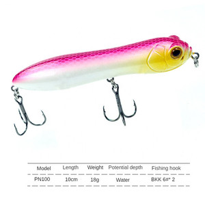 NEW Floating Topwater Stickbait Lure 100mm 3.9in 18g Swim Baits pittura Coat Seabass Batis - Product Image 4