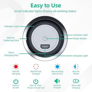 JW36 Haut-parleur sans fil portable de haute qualité M3 Super Bass Mini Plating, haut-parleur rond de petite taille pour les sports de plein air, pour téléphone portable - Product Image 3