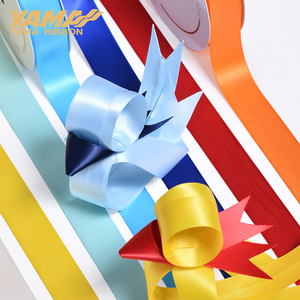 야마 리본 스톡 밝은 색상 1 인치 25mm 양면 새틴 리본 롤 100 야드 - Product Image 2