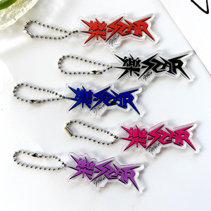 <b>Custom</b> Text Anime Art Acrylic <b>Keychain</b> a Double-Sided Pendant Designed As a Personalized Keepsake and Stylish Wearable Accessory - Product Image 4