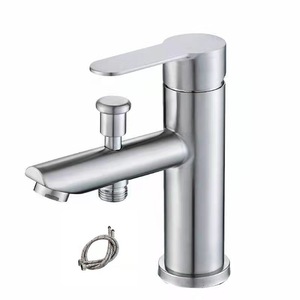 Singolo foro di montaggio in acciaio inox <span class=keywords><strong>rubinetto</strong></span> del bacino <span class=keywords><strong>con</strong></span> deviatore testa doccia ponte di acqua di <span class=keywords><strong>rubinetto</strong></span> per il lavaggio dei capelli <span class=keywords><strong>bagno</strong></span> <span class=keywords><strong>rubinetto</strong></span> - Product Image 5