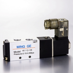 4V210-08 วาล์วควบคุมลมแบบโซลินอยด์ 24V 5 ทาง 2 ตำแหน่ง 12V - Product Image 3