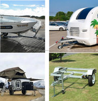 Chariot électrique haute performance pour remorque 500W 800W 48V, mini-remorque électrique pour camping-car, bateau, caravane